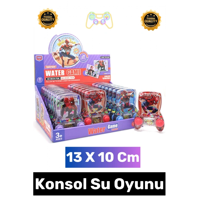 #Oyun Çocuk Eğitici El Göz Koordinasyonu Beceri Gelişimi Eğlenceli Stres Atma Halka Geçirme Oyun Koleksiyon Hediyelik Şık Nostaljik Örümcek Adam Tasarımlı El Konsolu Su Oyunu