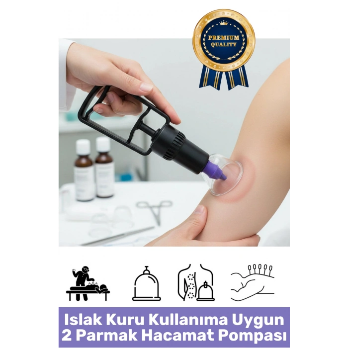#Hacamat Profesyonel Hastane Masaj Salonu Geleneksel Tedavi Ergonomik Yüksek Kaliteli Tüm Kupalarla Uyumlu Islak Kuru Kullanıma Uygun Kupa Çekme 2 Parmak Hacamat Pompası