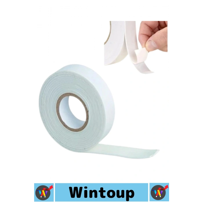 #Bant Profesyonel İç Mekan Süper Güçlü Yapışkan Metal Plastik Duvar Ahşap Boru Araç İçi Vidaya Alternatif Çok Yönlü Kullanım 18 Mm X 10 Metre Çift Taraflı Köpük Bant 2 Adet