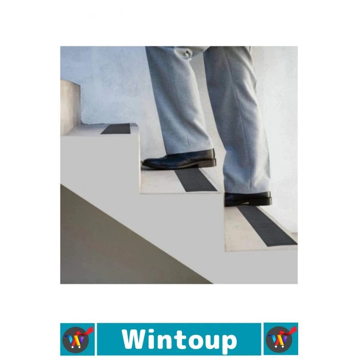 #Bant Profesyonel Ultra Güçlü Yapışkan Isg Iş Yeri Ev Depo Atölye Rampa Kaygan Zemin Merdiven Kayma Önleyici Koruyucu 25 Mm x 15 Metre Siyah Kaydırmaz Bant 3 Adet