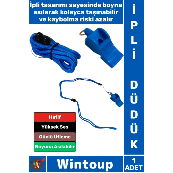 #Düdük Premium Hafif Kamp Outdoor Dağcılık Avcılık Köpek Eğitimi Futbol Basketbol Voleybol Yüzme Atletizm Hakem Maç Antrenman Yüksek Sesli Güçlü Üflemeli Boyuna Asılabilir İpli Düdük