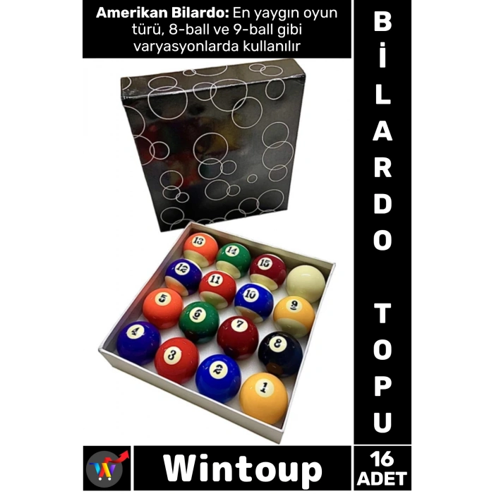 #Bilardo Profesyonel Arkadaş Grup Eğlenceli Cafe Bar Ev Ortamı Turnuva Oyun Salonu Billiard Beyaz Siyah Düz Renk Çizgili Renkli Numaralı Top Standart Pool Amerikan Bilardosu Topu 16lı Set