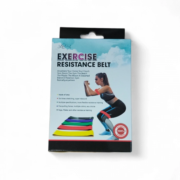 Aerobik Bant 5 Li Pilates Yoga Bandı ***