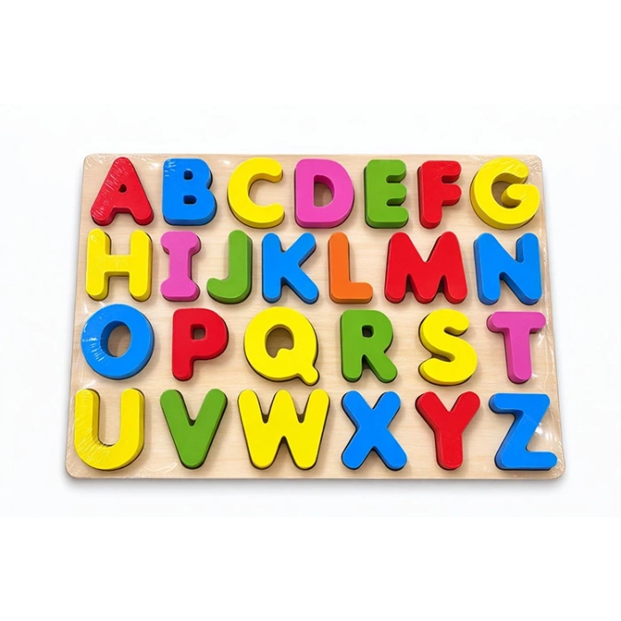 Ahşap Alfabe Puzzle Eğitici Oyuncak