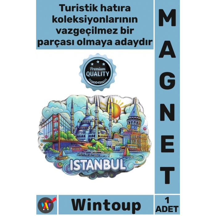 #Magnet 3D Katmanlı Hediyelik Turistik Modern Buzdolabı Şehir Silüeti Ahşap İstanbul Temalı Magnet