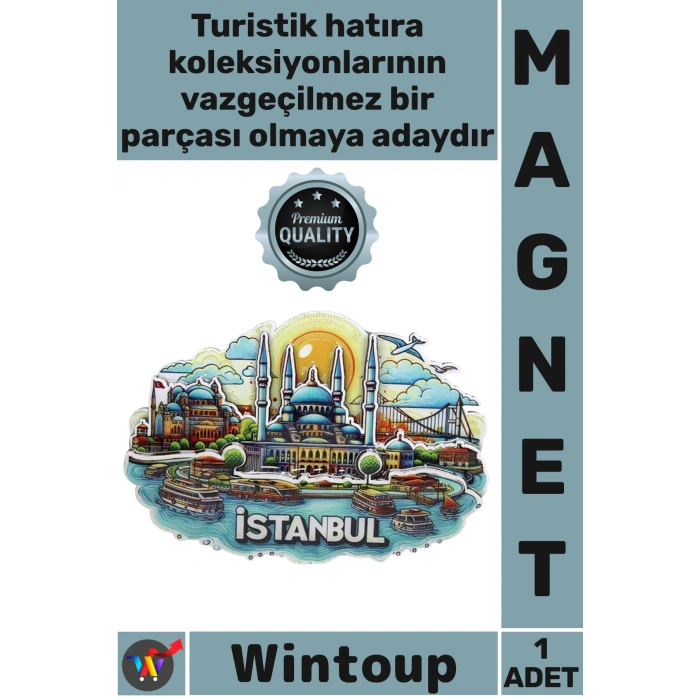 #Magnet Özel Tasarım Katmanlı Silüet Hediyelik Dekoratif Koleksiyonluk Ahşap İstanbul Temalı Magnet