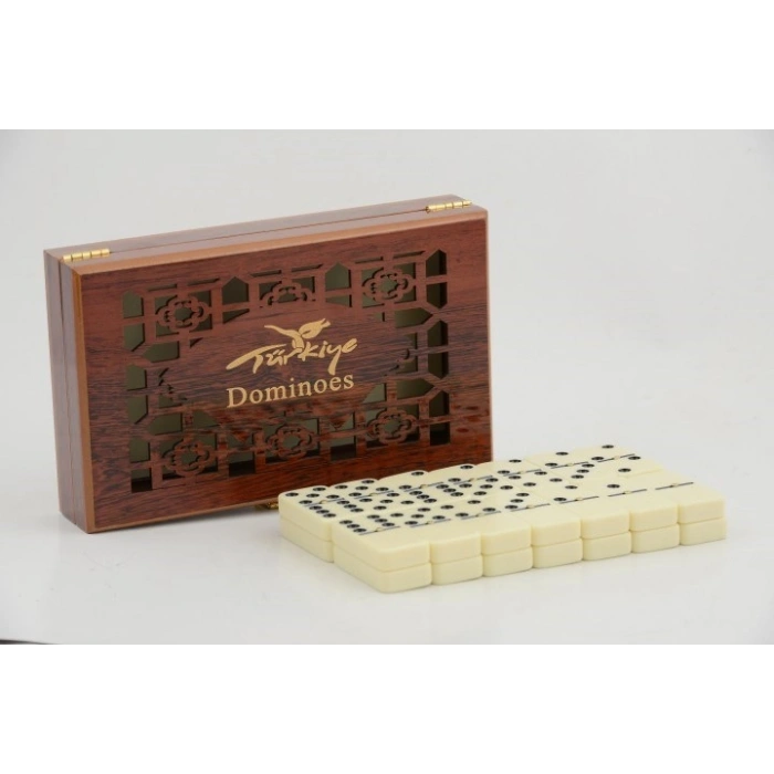 Ahşap Kutulu Melamin Domino Alk2268