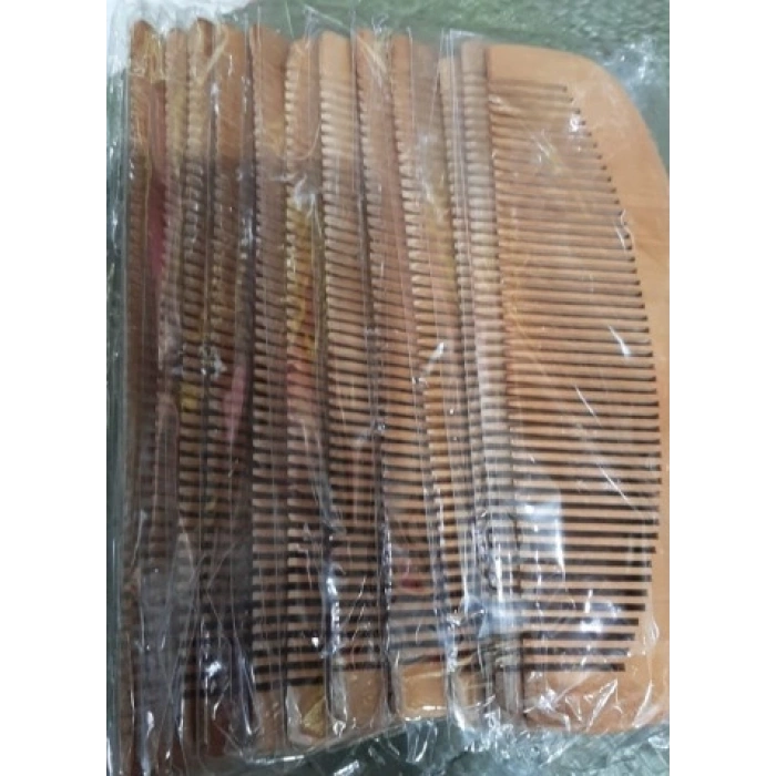 Ahşap Tarak 12li Paket Dar Dişli OVAL