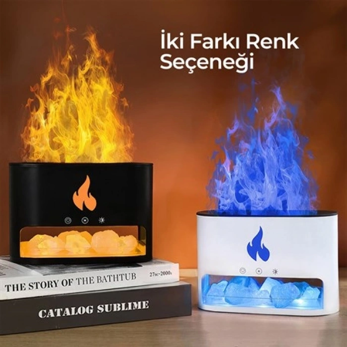 ALEV SİMÜLASYON ŞÖMİNE BUHAR MAKİNESİ