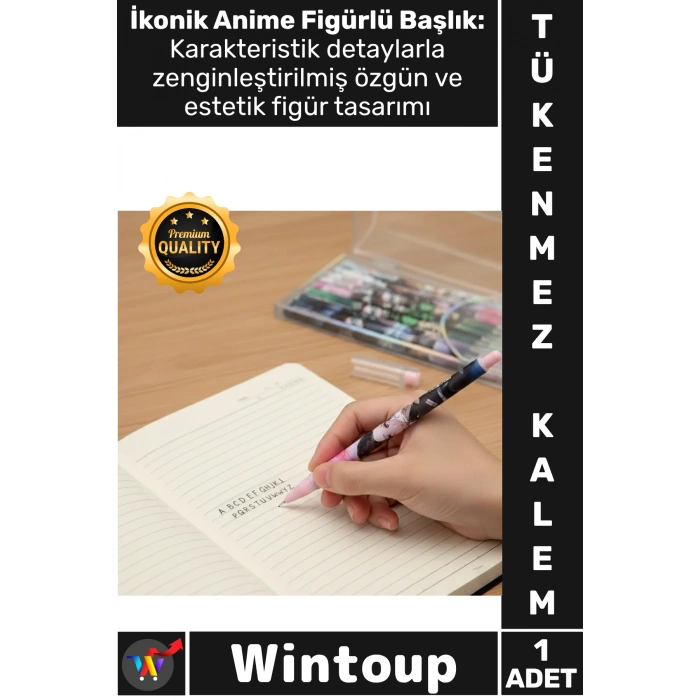 #Kalem Çocuk Koleksiyonluk Ofis Okul Hediye Ergonomik Yazı Karakter Şık Anime Figür Tükenmez Kalem