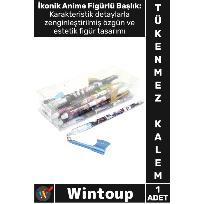 #Kalem Koleksiyon Ofis Çocuk Okul Hediyelik Ergonomik Yazı Karakter Şık Anime Figür Tükenmez Kalem