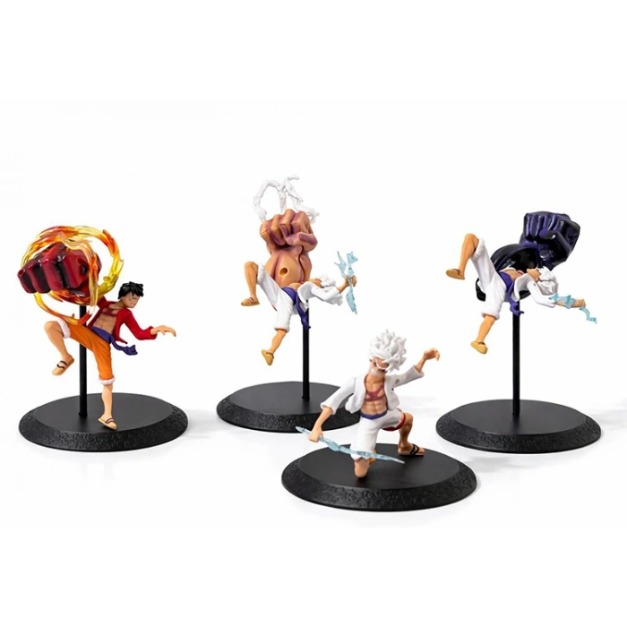 Anime One Piece Luffy Figürü 4lü Set