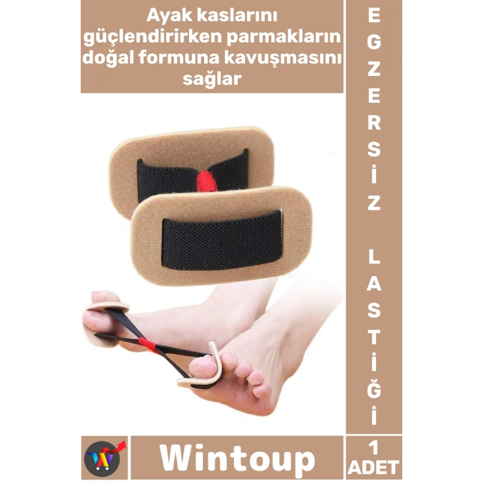 #EgzersizLastiği Silikon Esnek Halluks Valgus Düzeltici Rehabilitasyon Ayak Parmak Egzersiz Lastiği