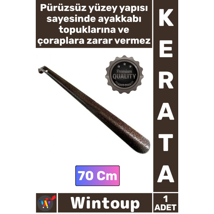 #Kerata Sağlam Kalın Demir Dayanıklı Ergonomik Uzun Ayakkabı Çekeceği Kerata Metal Çekecek 70 Cm