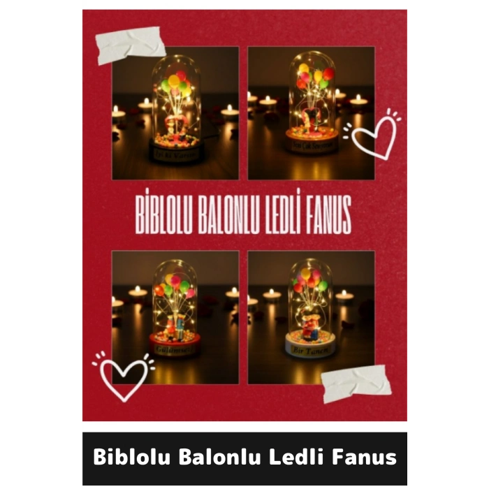 Biblolu Balonlu Ledli Fanus