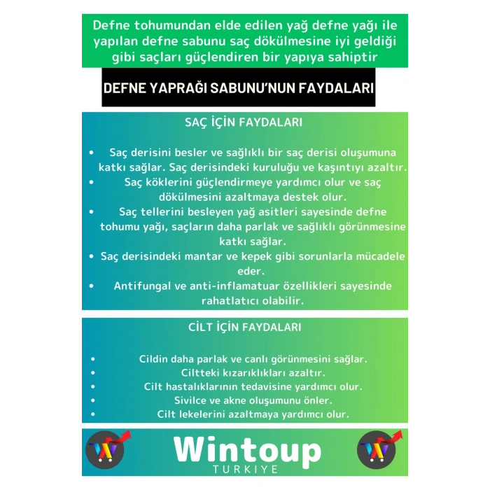 Bitkisel %100 Saf Saç Cilt Vücut Kullanım Saç Derisine Etkili Doğal Defne Sabunu 1 Adet