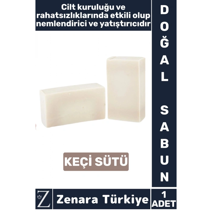 Bitkisel Organik %100 Doğal Saç Yüz Vücut El Kullanım Cilt Kuruluğuna Etkili Sabun KEÇİ SÜTÜ