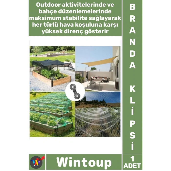 #Branda Dayanıklı Plastik Sıkıştırma Aparatı Sabitleme Tutucu Outdoor Piknik Kamp Bahçe Gölgelik Branda Çadır Klipsi