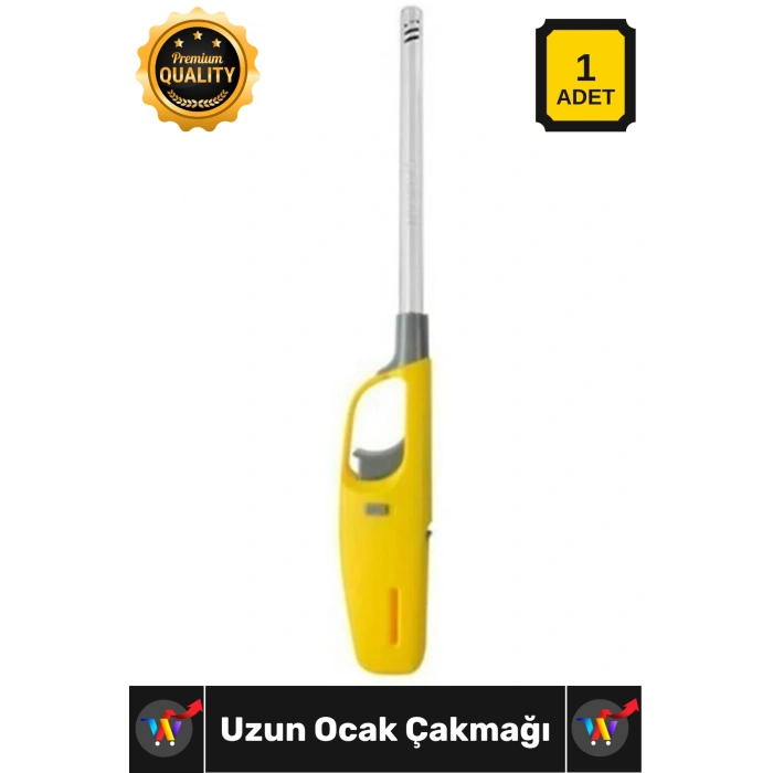 #Çakmak Gazlı Doldurulabilir Güvenli Ergonomik Pratik Ateşleyici Kalite Şık Ocak Mutfak Çakmağı Uzun