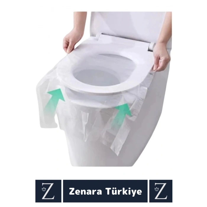 Çanta Boy AVM Tuvalet Günlük Tek Kullanımlık Hijyenik Tam Kaplama Klozet Kapak Poşeti 50 Adet