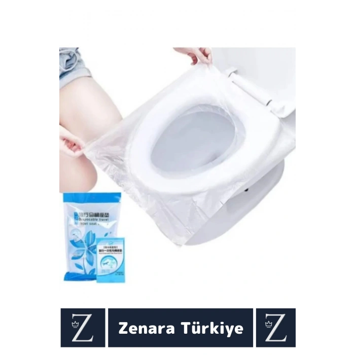 Çanta Boy AVM Tuvalet Günlük Tek Kullanımlık Hijyenik Tam Kaplama Klozet Kapak Poşeti 50 Adet