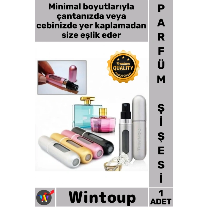 #ParfümŞişesi Doldurulabilir Taşınabilir Alüminyum Pratik Seyahat Boyu Metal Cep Parfüm Şişesi 5 ML