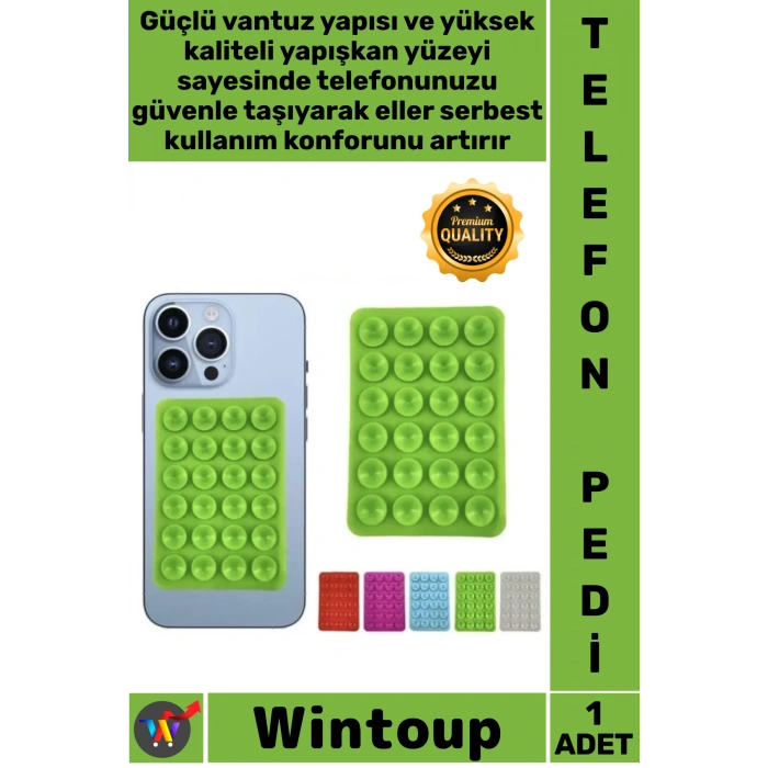 #SabitlemePedi Silikon Vantuzlu Yapışkan Kaydırmaz Araç Torpido Masa Duvar Tutucu Cep Telefonu Pedi