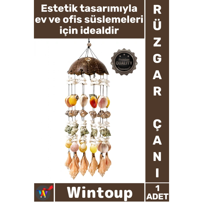 Coconat Deniz Kabuğu Rüzgar Çanı No:1056