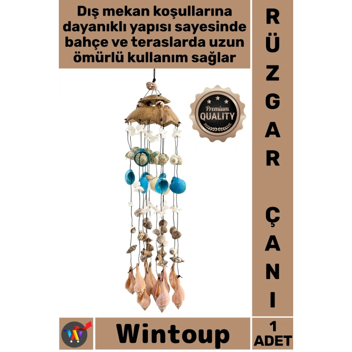 Coconat Deniz Kabuğu Rüzgar Çanı No:1146