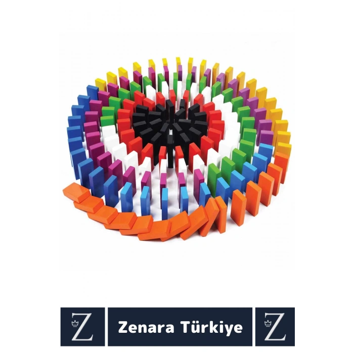 Çocuk Eğitici El Göz Koordinasyonu Zeka Üretkenlik Hayal Kurma El Becerisi Eğlenceli 100lü DOMİNO