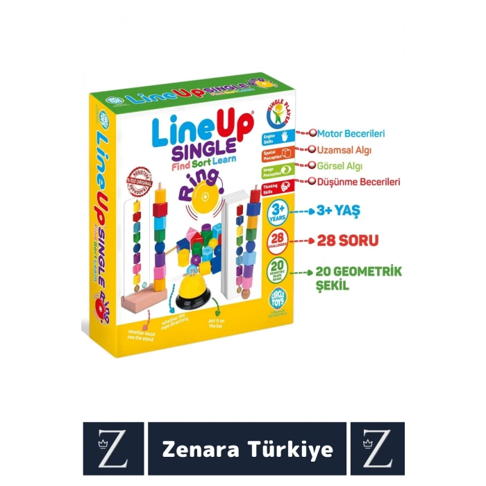 Çocuk Eğitici Görsel Algı Geometri Renk Bilgisi Öğrenim Eğlenceli Zilli İpe Çubuğa Boncuk Dizme Oyun