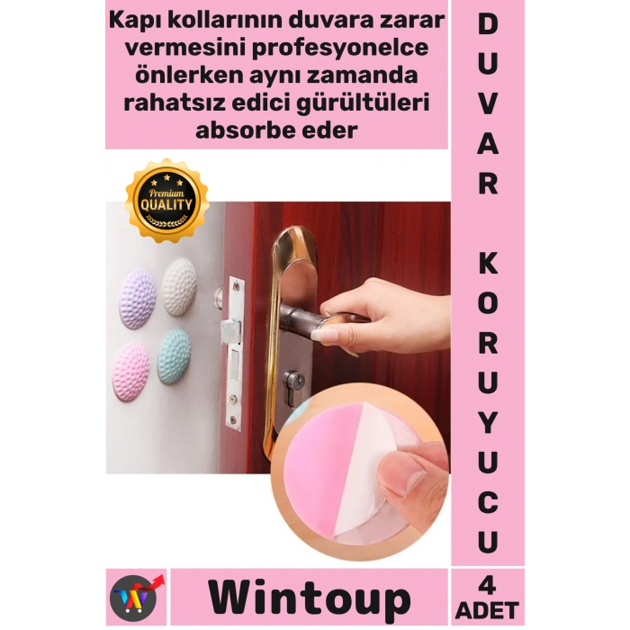 #Tampon Yapışkanlı Darbe Emici Sessiz Eşya Çok Amaçlı Silikon Kapı Duvar Koruyucu Tampon 4lü
