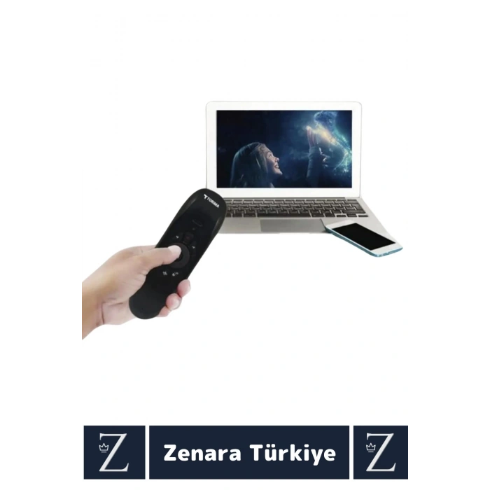 Çok Fonksiyonlu 2.4g Kablosuz Air Mouse ANDROID TV Uyumlu Q Klavye Şarjlı MİNİ UZAKTAN KUMANDA