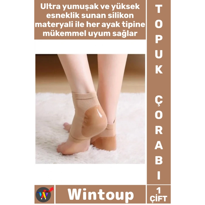 #Çorap Anti Çatlama Ayak Bakım Jeli Yumuşatıcı Esnek Unisex Etkili Silikon Topuk Nemlendirici Çorap