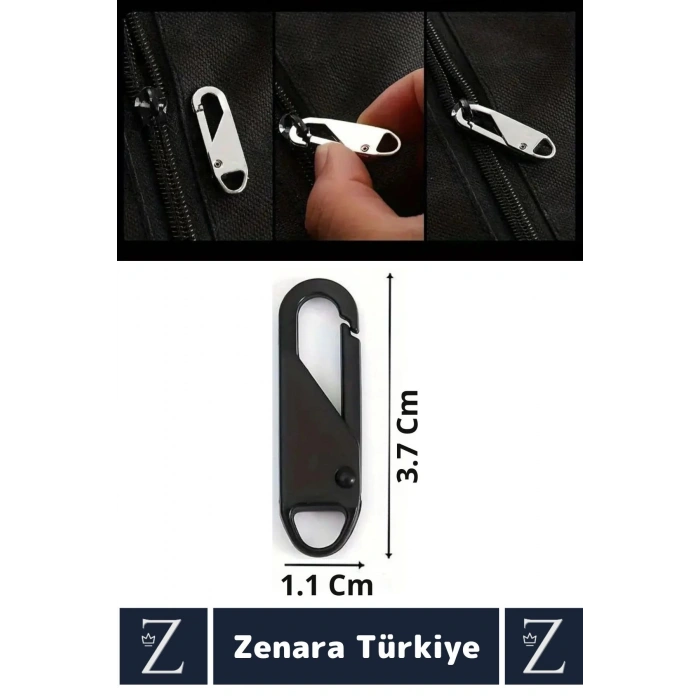 Dayanıklı Dikiş Kurulum Gerektirmez Ayakkabı Çanta Valiz Mont Pratik Fermuar Sürgüsü Başlığı 2 Adet