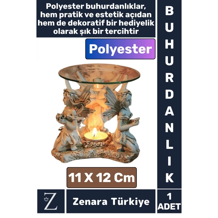 Dekoratif Şık Hediye Aromaterapi Yoga Meditasyon Kolay Temizlenir Dayanıklı Polyester BUHURDANLIK