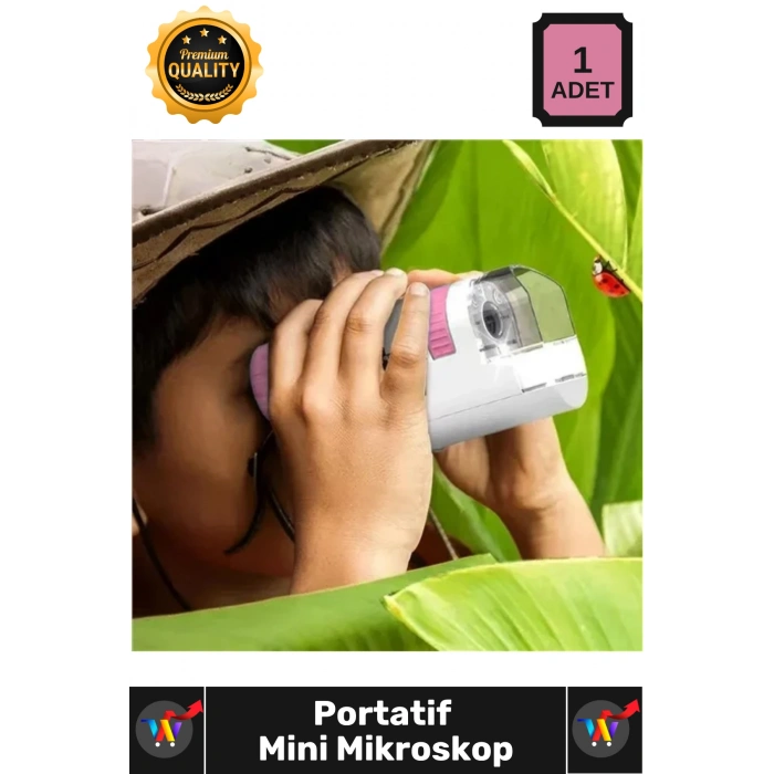 #Mikroskop Çocuk Eğlenceli Gözlem Profesyonel Yüksek Çözünürlük Optik Mercek Portatif Mini Mikroskop
