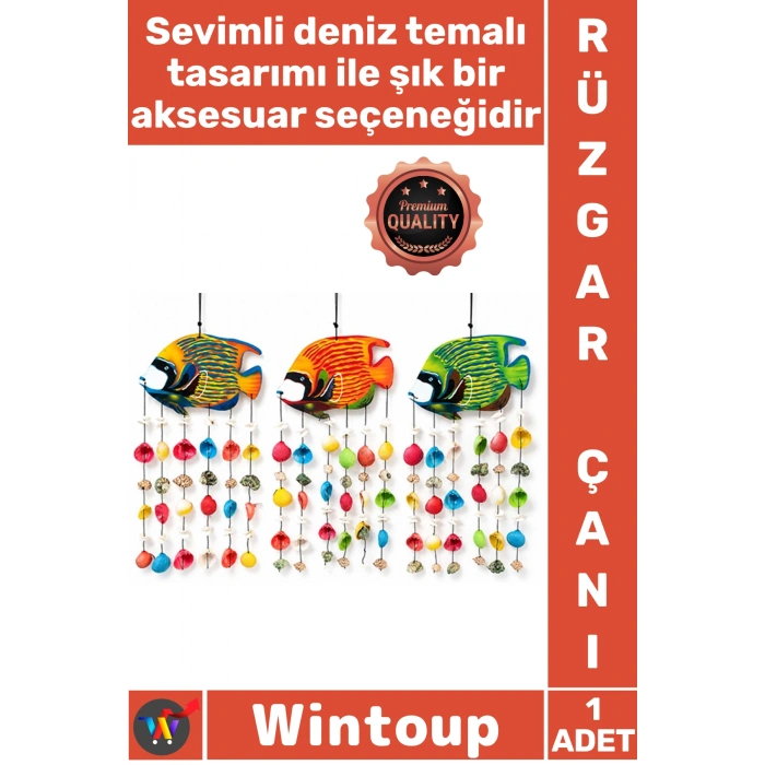 Deniz Kabuklu Balık Rüzgar Çanı No:1135