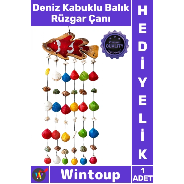Deniz Kabuklu Balık Rüzgar Çanı No:1137