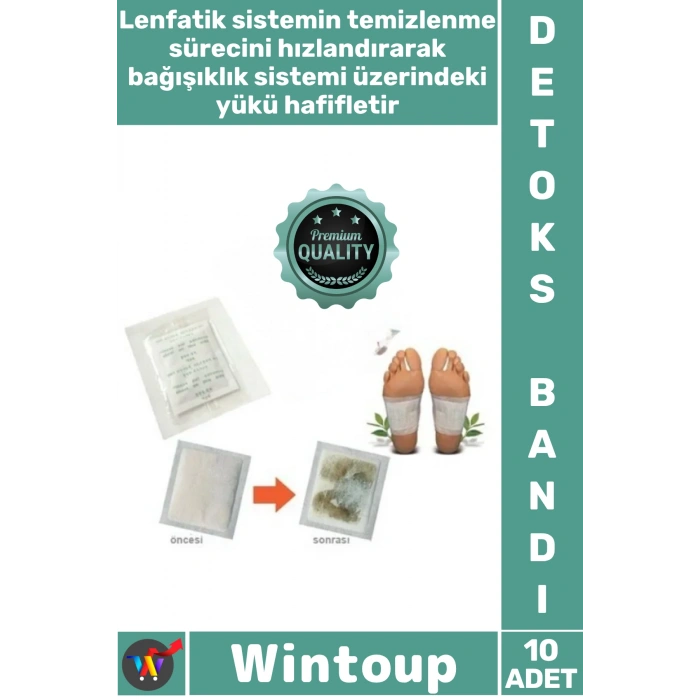 #DetoxBandı Ayak Tabanı Yapışkanlı Rahatlatıcı Bitkisel Uyku Destek Detox Bandı Toksin Atıcı 10 Adet