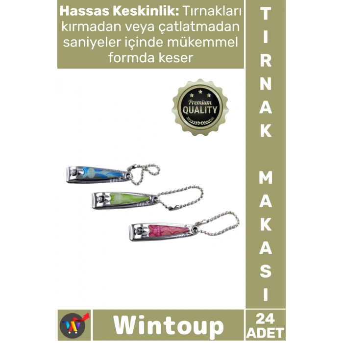 #TırnakMakası Paslanmaz Çelik Keskin Ergonomik Manikür Pedikür Küçük Renkli Şık 24lü Tırnak Makası