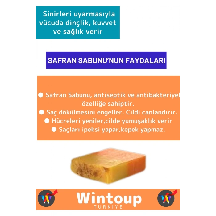 Doğal %100 Saf Özel Üretim Saç Cilt Vücut Kullanım Cilt Sıkılaştırıcı Safran Sabunu 5 Adet