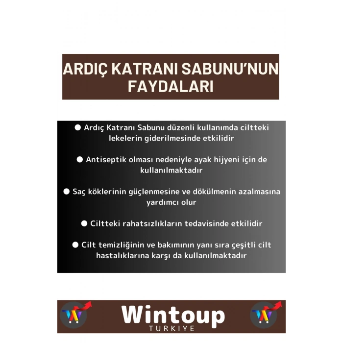 Doğal Ardıç Katranı Sabunu Özel Üretim Tüm Cilt Tipleri İçin Uygun 4 Adet 100gr