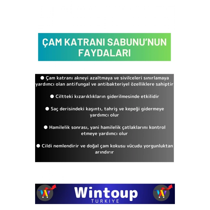 Doğal Güzel Kokulu Çam Katranı Sabunu Özel Üretim Tüm Cilt Tipleri İçin Uygun 3 Adet 100gr