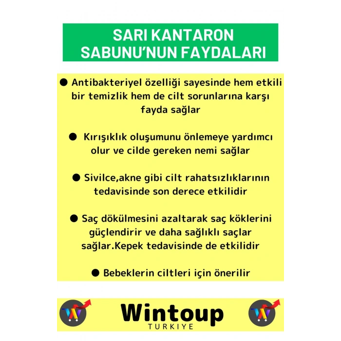 Doğal Sarı Kantaron Sabunu Özel Üretim Tüm Cilt Tipleri İçin Uygun 1 Adet 100gr