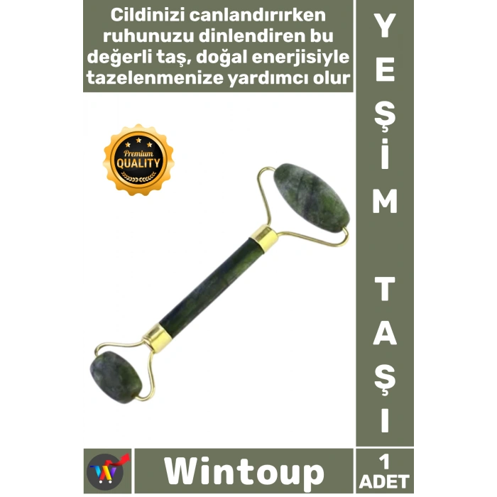 #DoğalTaş Doğal Şifalı Cilt Bakım Masaj Aleti Orijinal Kristal Terapi Etkili Hakiki Yeşil Yeşim Taşı