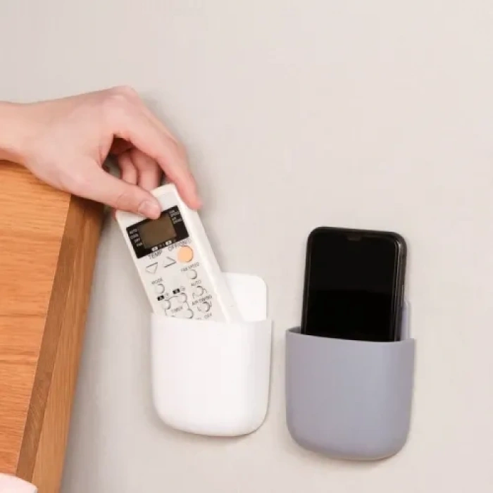 #TelefonTutucu Yapışkanlı Plastik Kablo Düzenleme Kumanda Tutucu Duvara Monte Telefon Şarj İstasyonu