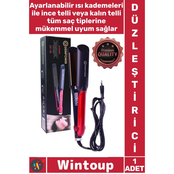 #Düzleştirici Profesyonel Seramik Plaka Hızlı Isınma Isı Ayarlı Kuaför Ergonomik Saç Düzleştirici