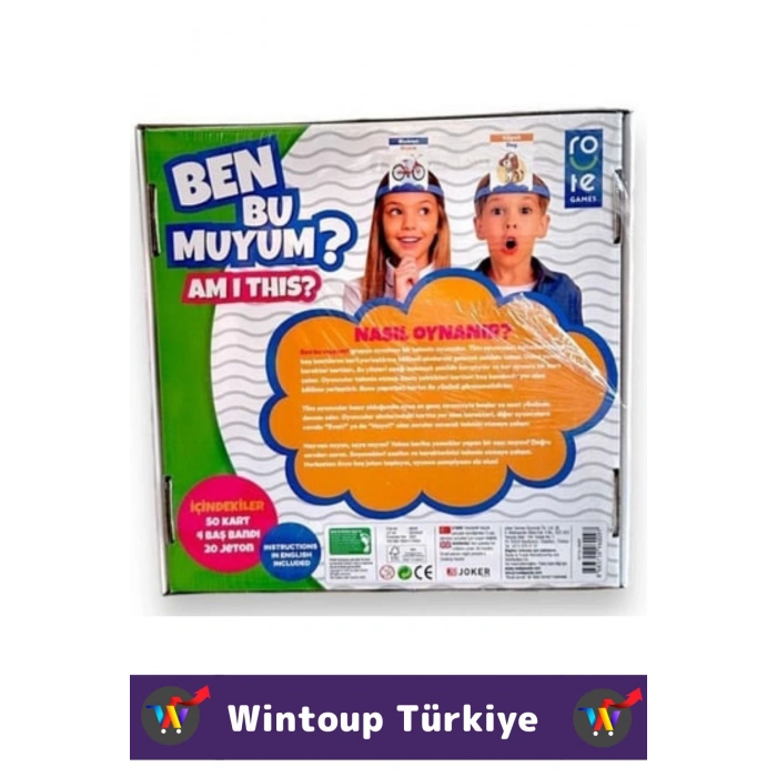 Eğitici Görsel Algı Hafıza Dikkat Bilgi Beceri Gelişimi Çocuk Yetişkin Oyun BEN BU MUYUM ?