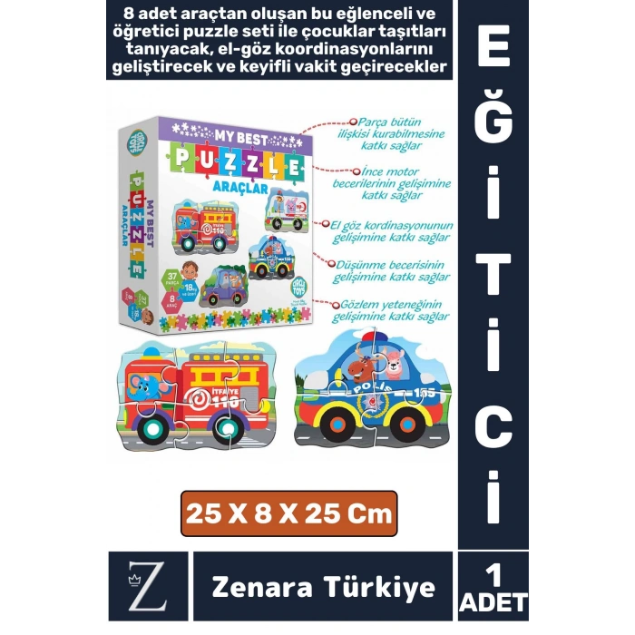 Eğitici Zeka El Göz Koordinasyonu Geliştirici Araçları Tanıma Çocuk Eğlenceli MY BEST PUZZLE-ARAÇLAR